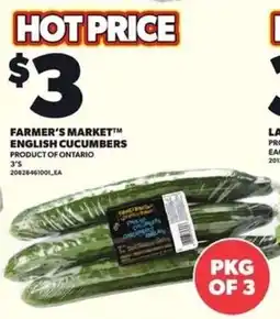 Loblaws Farmer's Market English Cucumbers offer