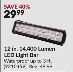 Princess Auto 12 in. 14,400 Lumen LED Light Bar offer