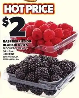 Loblaws Raspberries or Blackberries offer