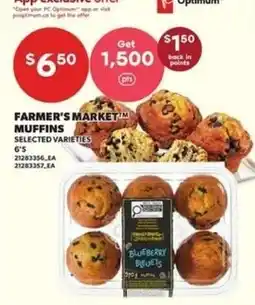Loblaws Farmer's Market muffins selected varieties offer