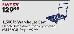 Princess Auto 1,500 lb Warehouse Cart offer