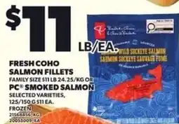Loblaws Fresh Coho Salmon Fillets offer