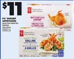 Loblaws PC shrimp appetizers offer
