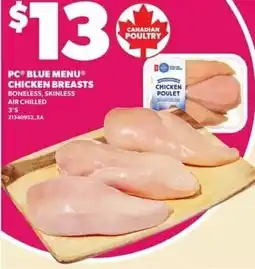Loblaws PC blue menu chicken breasts offer