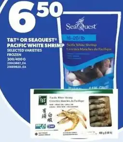 Loblaws T&T OR SEAQUEST PACIFIC WHITE SHRIMP offer