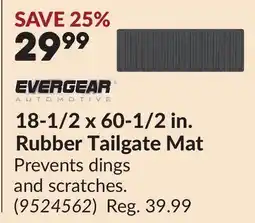 Princess Auto 18-1/2 x 60-1/2 in. Rubber Tailgate Mat offer