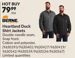 Princess Auto Heartland Duck Shirt Jackets offer