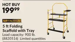Princess Auto 5 ft Folding Scaffold with Tray offer