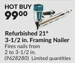 Princess Auto Refurbished 21° 3-1/2 in. Framing Nailer offer