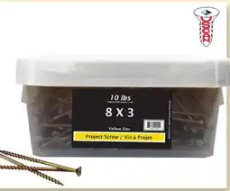 Princess Auto 10 lb Yellow Multi-Purpose Screws, #8 x 3 in offer