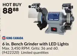 Princess Auto 6 in. Bench Grinder with LED Lights offer