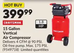 Princess Auto 15 Gallon Vertical Air Compressor offer