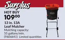 Princess Auto 13 in. 13A Leaf Mulcher offer