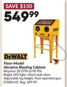Princess Auto Floor-Model Abrasive Blasting Cabinet offer