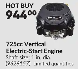 Princess Auto 725cc Vertical Electric-Start Engine offer