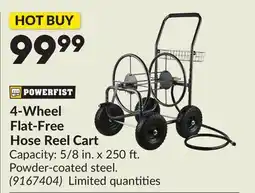 Princess Auto 4-Wheel Flat-Free Hose Reel Cart offer