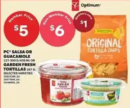 Loblaws Optimum PC salsa or guacamole offer