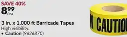 Princess Auto 3 in. x 1,000 ft Barricade Tapes Caution offer