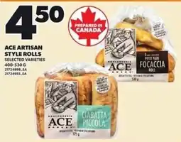 Loblaws Ace artisan style rolls offer