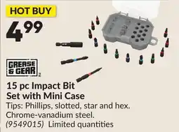 Princess Auto 15 pc Impact Bit Set with Mini Case offer