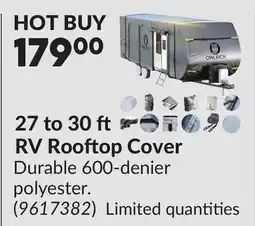 Princess Auto 27 to 30 ft RV Rooftop Cover offer