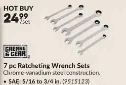 Princess Auto 7 pc Ratcheting Wrench Sets offer