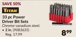 Princess Auto 33 pc Power Driver Bit Sets offer