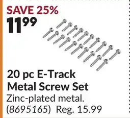 Princess Auto 20 pc E-Track Metal Screw Set offer