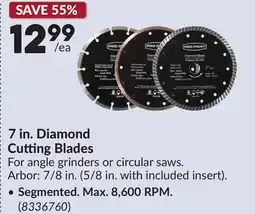 Princess Auto 7 in. Diamond Cutting Blades offer