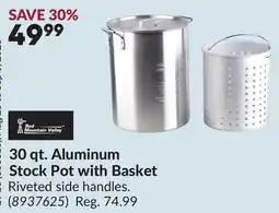 Princess Auto 30 qt. Aluminum Stock Pot with Basket offer