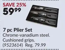 Princess Auto 7 pc Plier Set offer