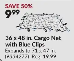 Princess Auto 36 x 48 in. Cargo Net with Blue Clips offer