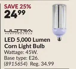 Princess Auto LED 5,000 Lumen Corn Light Bulb offer
