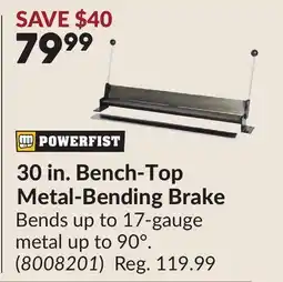 Princess Auto 30 in. Bench-Top Metal-Bending Brake offer