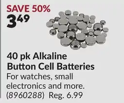Princess Auto 40 pk Alkaline Button Cell Batteries offer