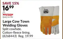 Princess Auto Large Cow Town Welding Gloves offer
