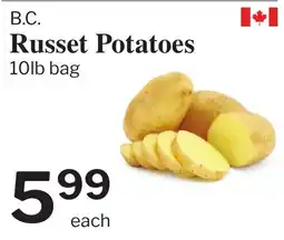 Village Food Markets Russet Potatoes offer