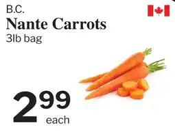 Village Food Markets Nante Carrots offer