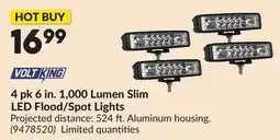 Princess Auto 4 pk 6 in. 1,000 Lumen Slim LED Flood/Spot Lights offer
