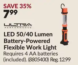 Princess Auto LED 50/40 Lumen Battery-Powered Flexible Work Light offer