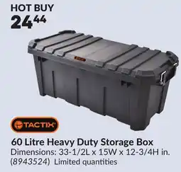 Princess Auto 60 Litre Heavy Duty Storage Box offer