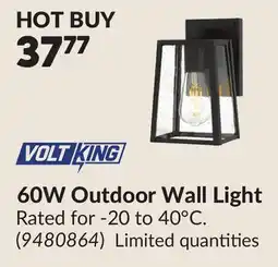 Princess Auto 60W Outdoor Wall Light offer