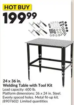 Princess Auto 24 x 36 in. Welding Table with Tool Kit offer