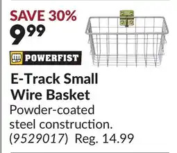 Princess Auto E-Track Small Wire Basket offer