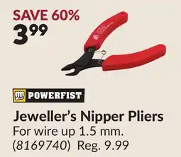 Princess Auto Jeweller's Nipper Pliers offer