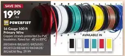 Princess Auto 16 Gauge 100 Primary Wire offer