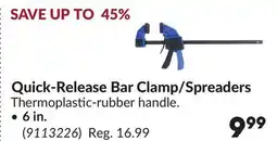 Princess Auto Quick-Release Bar Clamp/spreaders, 6 in offer