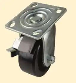 Princess Auto 4 in. Phenolic Casters, Swivel with Brake offer