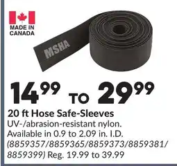 Princess Auto 20 ft Hose Safe-Sleeves offer