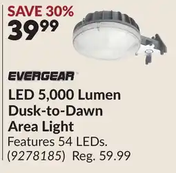 Princess Auto LED 5,000 Lumen Dusk-to-Dawn Area Light offer